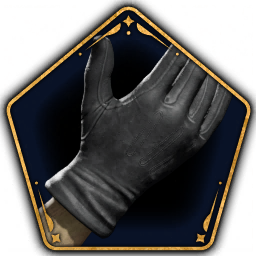 Black Leather Gloves