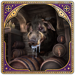 Mounted Hog's Head