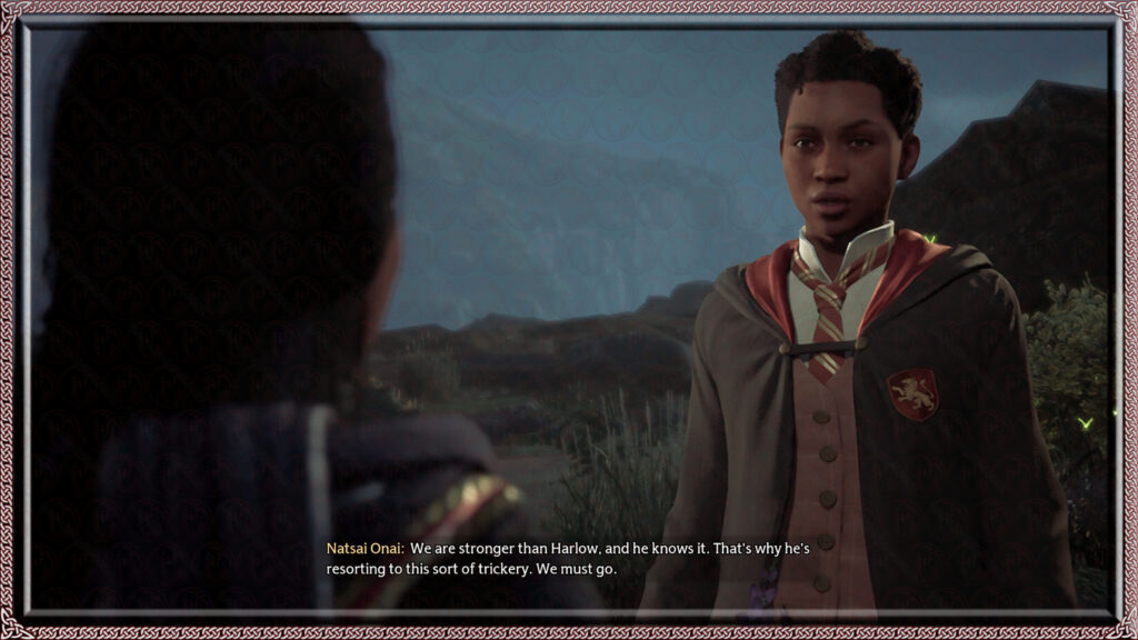 Natsai Onai rationalizes Harlow's obvious trap and rushes to spring it.