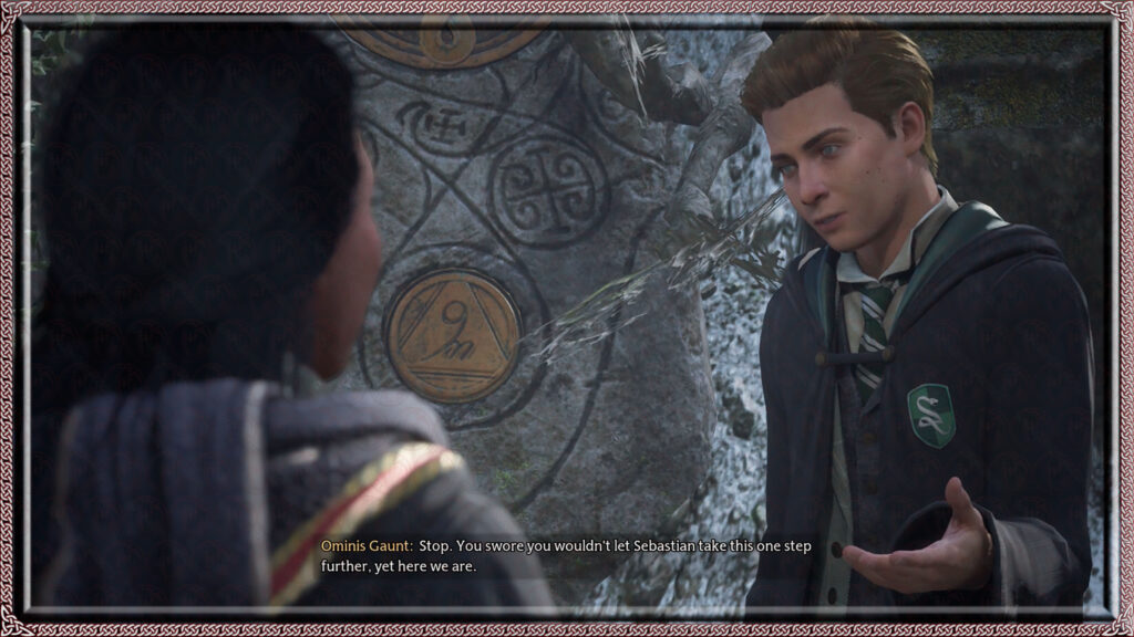 Ominis Gaunt entails the player's blame for allowing Sebastian Sallow's dangerous research to continue.