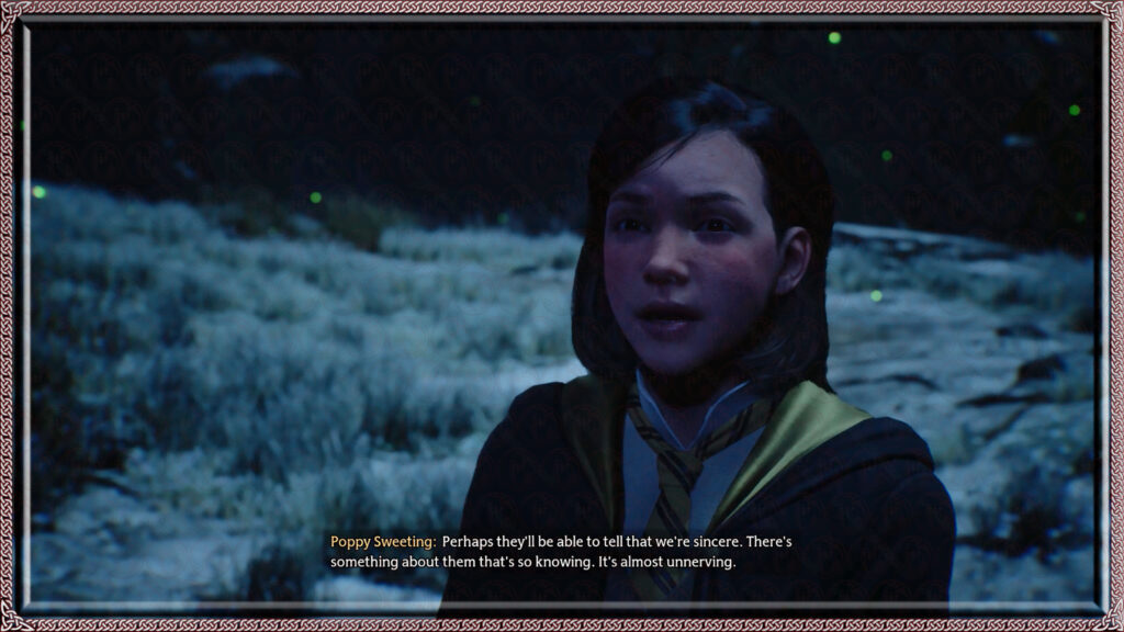 Poppy Sweeting hopes for a positive outcome, that the centaur's seeming intuition will inform their response to an unannounced arrival.